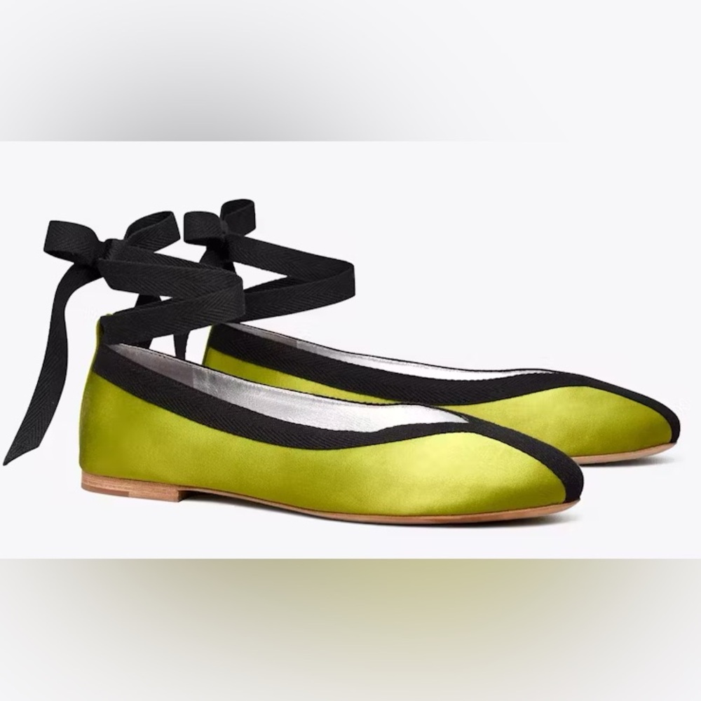 Tory Burch Satin Ballet Flats sz 7.5
